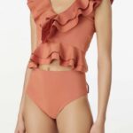 2 Piece High Waisted Ruffled Tankini