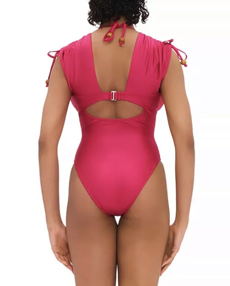 Vintage Deep V Neck Monokini - Image 4