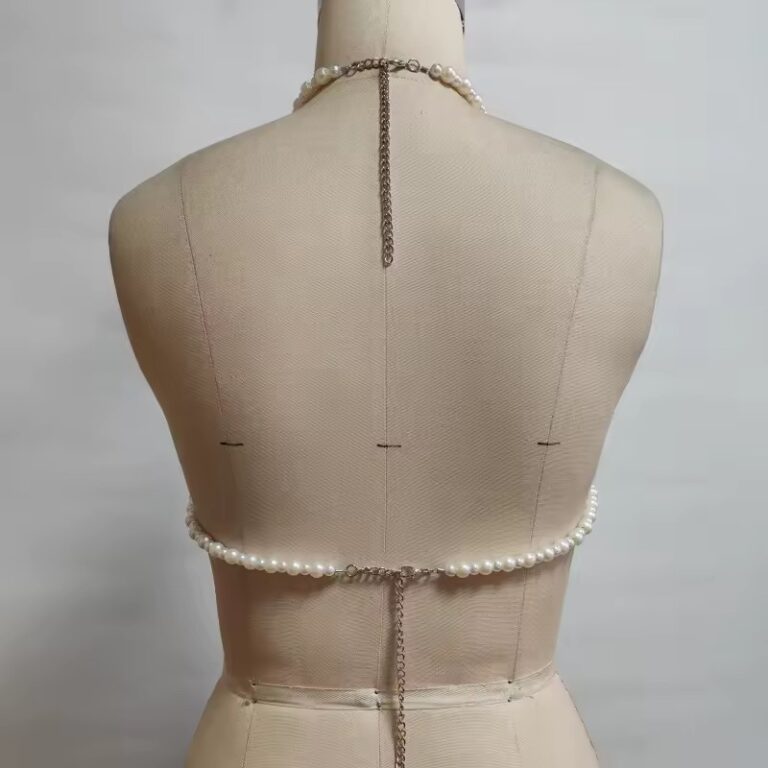 Beach Shell Pearl Bikini Bra Chain - Image 5